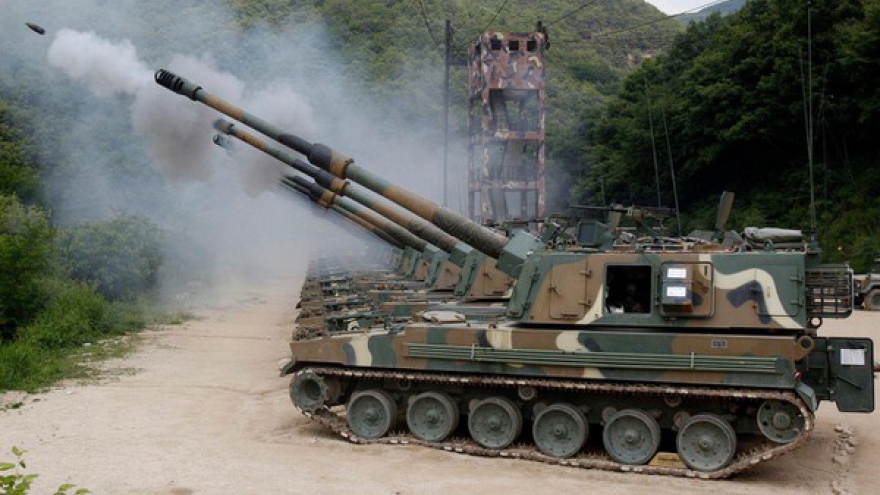 Pháo tự hành K9 Thunder thể hiện năng lực chiến đấu